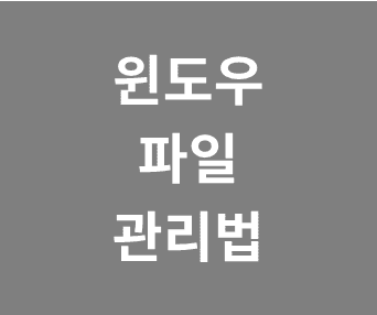 효율적인 윈도우 환경을 위한 파일 및 폴더 관리 꿀팁 10가지